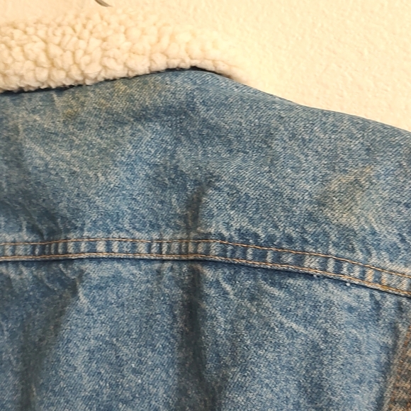 Vintage 70s Levi trucker Sherpa lined jacket - Picture 11 of 12